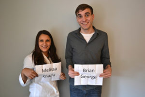 Melissa Khaira and Brian George
