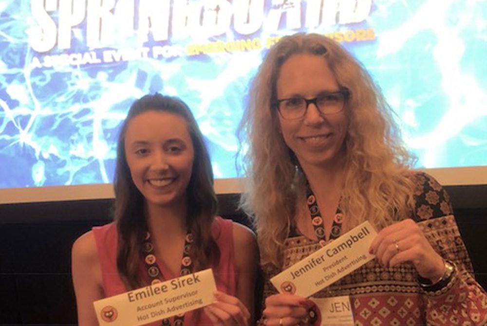 Jen Campbell and Emilee Sirek at the Springboard Conference